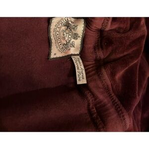 Juicy Couture burgundy velour casual dress
